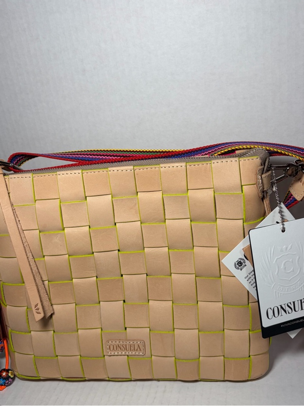Consuela Downtown Jody Crossbody Purse Weave Tote NWT $345